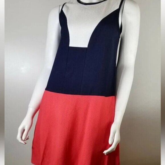 Tanya Taylor color block A-Line mini dress size 2 - Picture 10 of 12